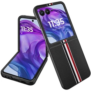 Funda de tela abatible premium de cuero PU para teléfono Motorola Razr+ Plus 2024 - Imagen 1 de 8