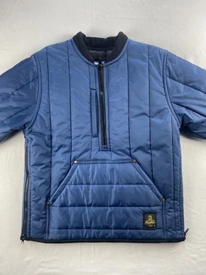 RefrigiWear 0580R Baja Half Zip Pullover Jacket Medium Blue Black Trim 2019 - Image 1 of 4
