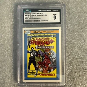 1990 Impel Marvel Universe MVC #129 Amazing Spider-Man #129 First Punisher CGC9 - Picture 1 of 2