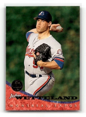 John Wetteland #414 1994 Leaf Montreal Expos Baseball Card MLB - Image 1 of 2