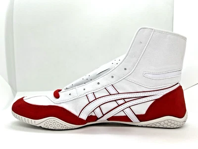 asics Boxing Wrestling Shoes White × Red White Line Red NEW EX-EO TWR900 Next - Image 1 of 4