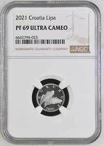 CROATIA coin 1 Lipa 2021 NGC PF 70 Ultra Cameo - Picture 1 of 9