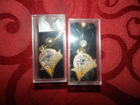 Golden State Warriors VINTAGE LOGO NBA Earrings SET BRAND NEW Cover