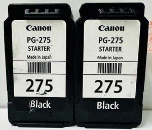 New Genuine Canon PG-275 Black Set of 2 Ink Cartridges [Starter] - Picture 1 of 2