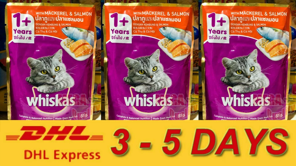 Whiskas Mackerel & Salmon Cat Food 85g
