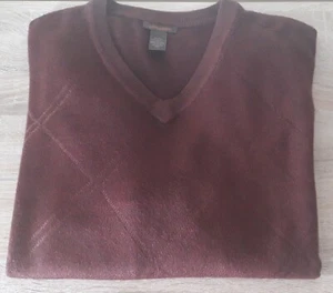 Dockers V-neck Dark Red Sweater, XL - Picture 1 of 8