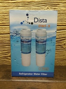 NEW Dista DWF-9-S Refrigerator Water Filter 2 PACK Maytag Kenmore Whirlpool  - Picture 1 of 2