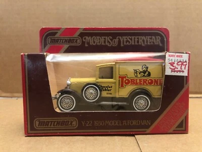 MATCHBOX MODELS OF YESTERYEAR 1930 MODEL A FORD VAN TOBLERONE CHOCOLAT TOBLER - Image 1 of 4