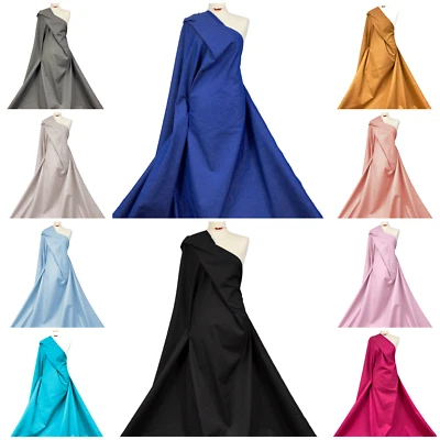 Denim Fabric Cotton Elastane Blend Premium 2 Way Stretch Dressmaking Material - Image 1 of 3