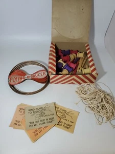 Vintage ATOMIC JET FLYING SAUCER Helicopter Gyro Toy by Formis Mfg STORE DISPLAY - Picture 1 of 12