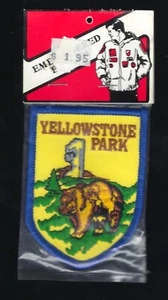 Original Package Vintage Embroidered Emblem Travel Patch Yellowstone Park VP11 - Picture 1 of 2