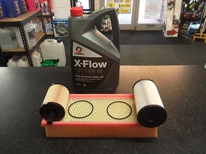 KIT DE SERVICIO AUDI A3 (8P1 8P7 8PA) 2.0 TDI ACEITE COMBUSTIBLE FILTROS AIRE 5 LITROS XFLOW - Imagen 1 de 1