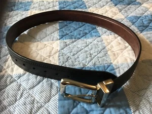 Chaps Boys Reversible Belt Black/ Brown Manmade Leather Sz M 26 28 Dress - Picture 1 of 3
