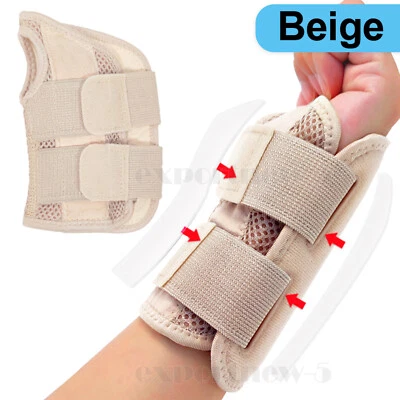 Soporte de muñeca izquierda derecha férula túnel carpiano esguince de mano artritis lesión Foto 1 de 4