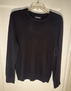 NAADAM CASHMERE CREWNECK LONG SLEEVE PULLOVER SWEATER Black Size M - Picture 1 of 13