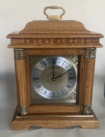 Vntg Hamilton Wheatland Westminster Chime Mantle Clock Cover