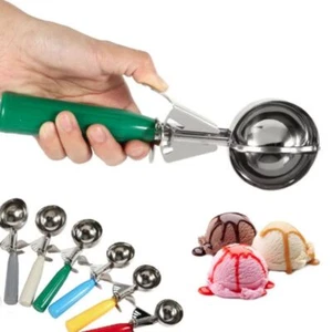1 Stück Edelstahl Eisportionierer, groß, mittel, klein Küchenwerkzeug - Bild 1 von 22
