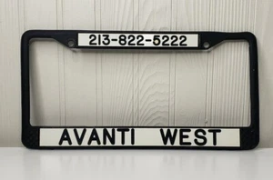 Accesorio de metal vintage Ananti West con marco de placa de matrícula para automóvil automóvil vehículo automóvil - Imagen 1 de 9