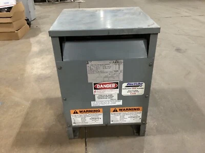 Square D Sorgel 15T3H Transformer 15kva 3 PH 480V Pri 208Y/120V 15 kva #3PKi50 - Image 1 of 4