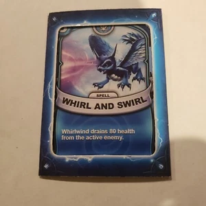 SKYLANDERS BATTLECAST CHARACTER CARDS, WHIRL AND SWIRL #6 SPELL CARD, NEW, RARE - Picture 1 of 1