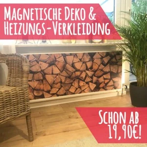 Magnet Heizkörperverkleidung Heizkörperabdeckung Heizungsverkleidung Motiv Holz - Bild 1 von 5