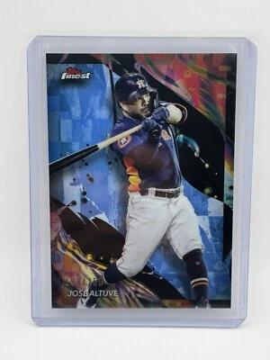 2024 Topps Finest Jose Altuve Uncommon Blue Refractor /250 Astros - Image 1 of 2