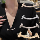 Personality  Face Metal Brooch Anti Exposure V-neck Buckles Accessories