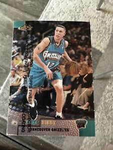 1999-00 Topps Finest Mike Bibby #35 Memphis Grizzlies Card With Coating NBA card