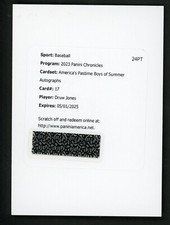 2023 Chronicles Druw Jones America's Pastime Boys of Summer Auto /75 Arizona
