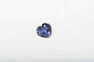 8mm Heart shape Iolite Blue Color Untreated Loose Gemstone for sale 1 Piece - Image 1 of 4