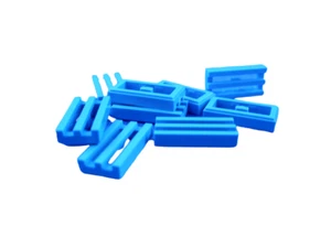 Lego 10 Stück Gitterfliesen dunkel azurblau (dark azure) 1x2 Gitter Fliese 2412b - Bild 1 von 1