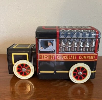 2000 Hershey Chocolate Company Truck Tin w/ Rolling Wheels - Image 1 of 4