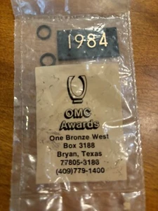 OMC Awards 1984 Hängetafel für Plakette oder Abzeichen New Old Stock - Bild 1 von 1