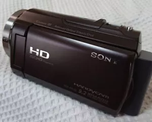 SONY HDR-CX535 T HandyCam Brown Video Camera Internal Memory 32GB Tested Working - Picture 1 of 3