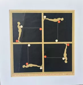 Ernest Trova FALLING MAN 1967 signierter mattierter Siebdruck Kunstdruck - Bild 1 von 15
