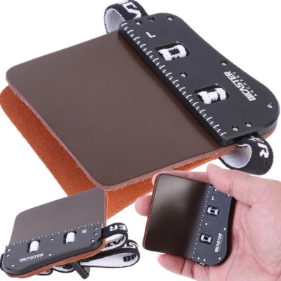 Barebow Finger Tab Guard Archery Protector Gear Cow Leather Bow Hunting RH LH - Image 1 of 4