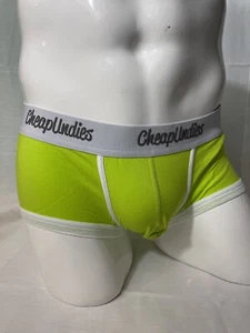 Cheap Undies Brief Trunk Lime & White Sz XL Sexy Mens Gay RARE - Picture 1 of 4