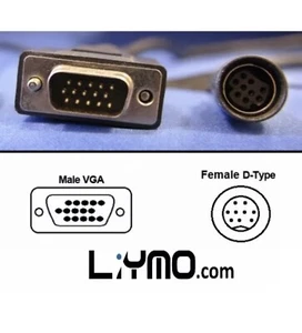 Lilliput VGA - DIN (Female) Cable for FA1011 / 619A / 669 / 869 /  Monitors - Picture 1 of 1