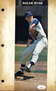 Nolan Ryan JSA Cert Signed Vintage Mets Photo Autograph - Picture 1 of 1