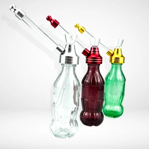 Pipa de vidrio con botella popular de 6 pulgadas pipas de agua portátil bong de tabaco pipa para fumar - Imagen 1 de 8