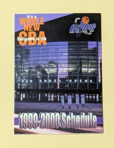 1999-2000 Grand Rapids Hoops Basketball Pocket Schedule CBA 🏀🏀 - Picture 1 of 2