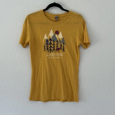 Camisa Parque Nacional Glaciar GRANDE Para Mujer Calce Ajustado Aire Libre Aventura Naturaleza Usada en Excelente Condición Foto 1 de 4