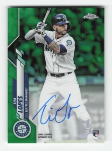 Autógrafos de novato Topps 2020 cromados refractor verde #RA-TL Tim Lopes #/99 casi nuevo - Imagen 1 de 2