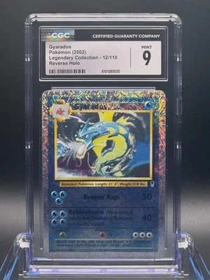 CGC 9 MINT ✨ - Gyarados 12/110 Legendary Collection Reverse Holo - 2002 Pokemon - Image 1 of 2