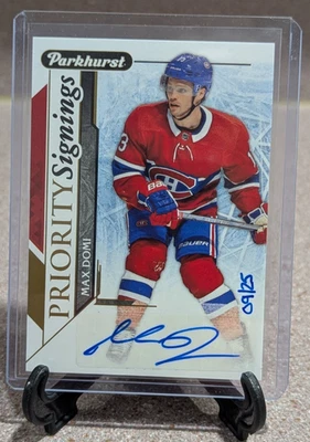 2018-19 MAX DOMI UD Parkhurst Priority Signings /25 Auto PS-MD - Image 1 of 2