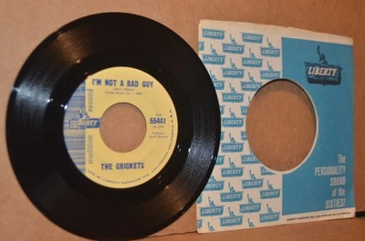BUDDY HOLLY REL.: THE CRICKETS; I'M NOT A BAD GUY; 1962 LIBERTY MINT- PROMO 45 - Image 1 of 2