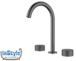 Brand New- Soko Range- 1/4 Turn Basin Set- BRUSHED GUN METAL - Picture 1 of 3
