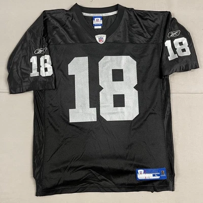 Camiseta de fútbol americano Randy Moss auténtica de los Oakland Raiders de la NFL 2005 talla L Foto 1 de 4