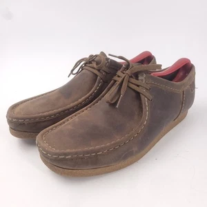 Clarks Men's Shacre II Run Oxford Shoes Moccasin Brown Beeswax Size 10.5 - Picture 1 of 13