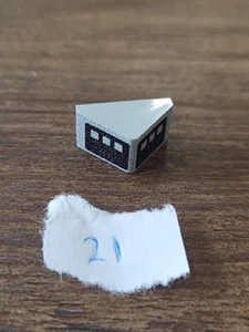 RARE LEGO OldGray Slope Brick ref 3044p37 / Sets 6378 & 6394 Service Station - Picture 1 of 8